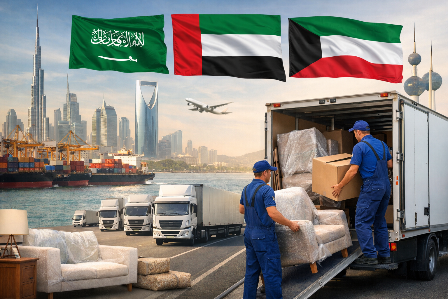 أفضل شركات نقل الأثاث والشحن بين دول الخليج العربي