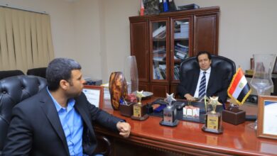 Journalist Hossam rady with businessman Al-Ajwany