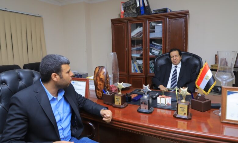 Journalist Hossam rady with businessman Al-Ajwany
