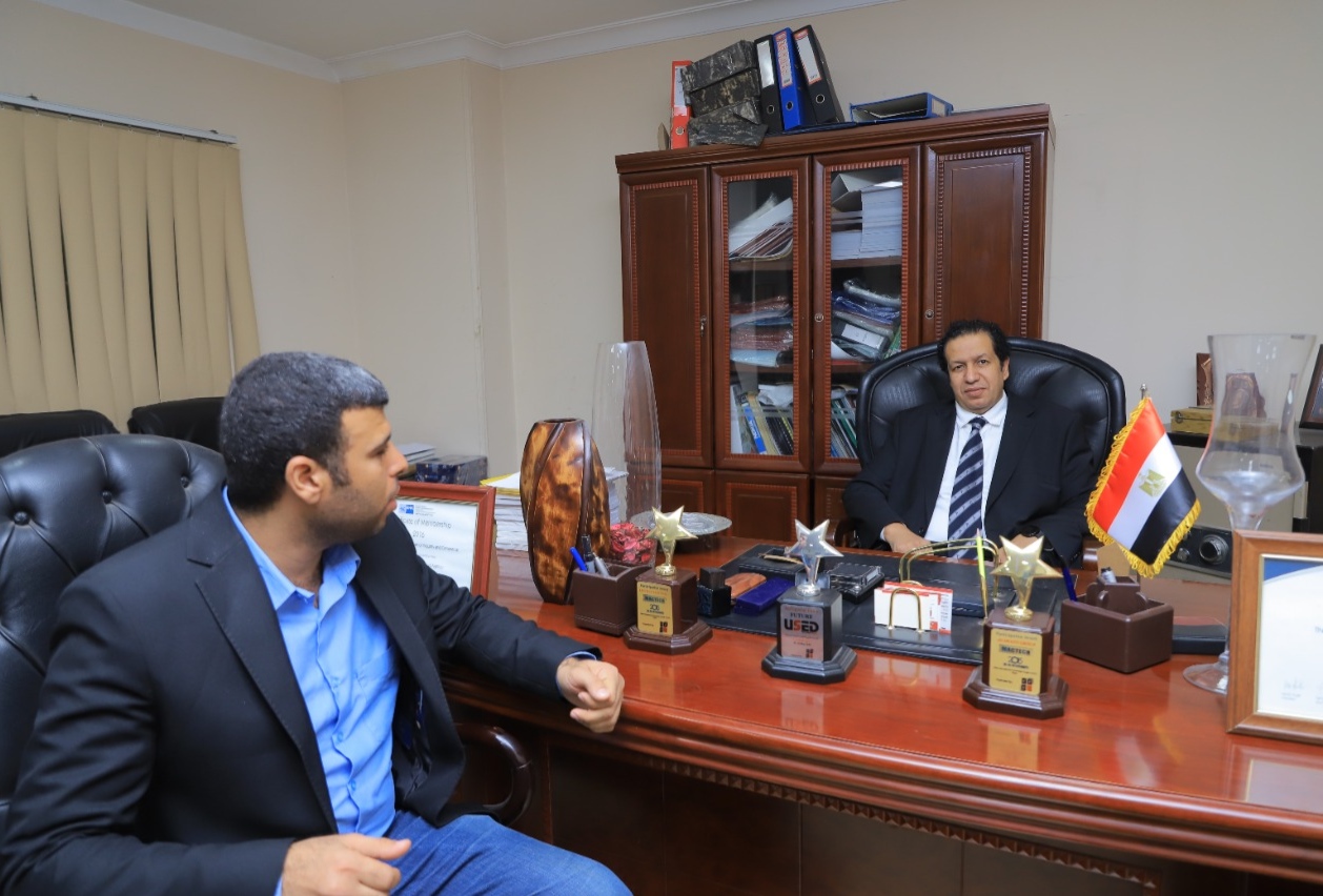 Journalist Hossam rady with businessman Al-Ajwany